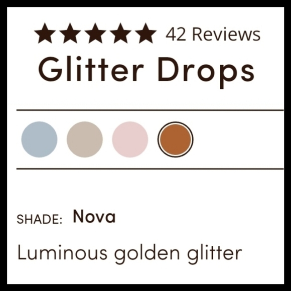 CoverFX Glitter Drops Nova Gold Liquid Highlighter - Picture 2 of 5